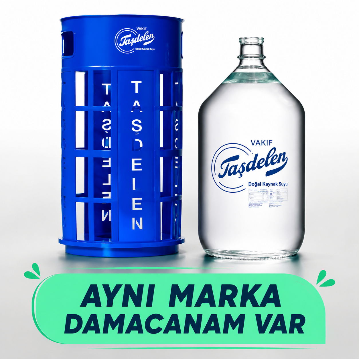  TAŞDELEN SU 15 LT CAM DAMACANA
